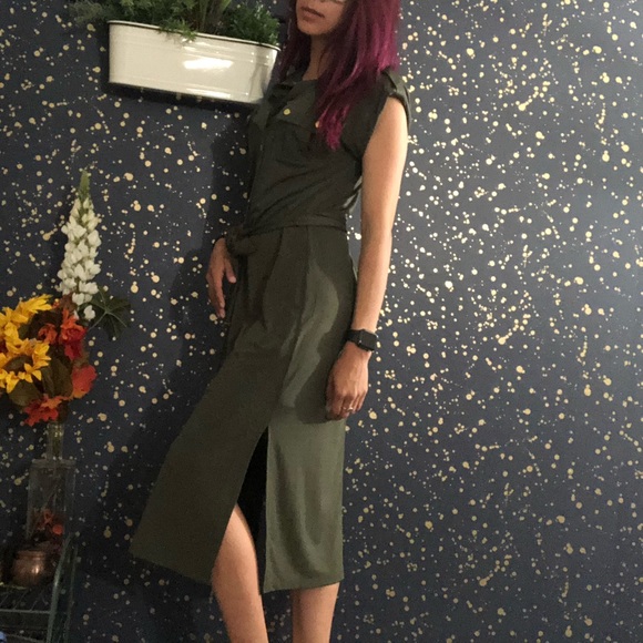 Michael Kors olive green dress 💚 - Picture 5 of 8